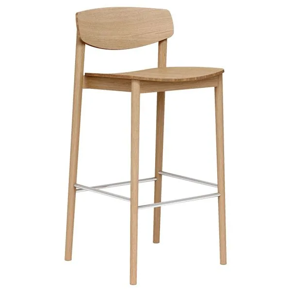 Taburete de madera para hostelería - Diseño atemporal y elegante