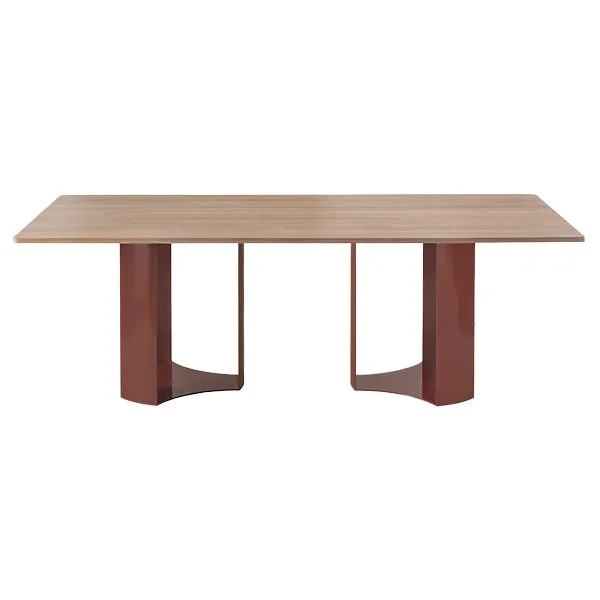 Mesa grande de diseño para hostelería con estructura en acero