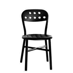 Silla Pipe Magis en aluminio lacado con asiento perforado