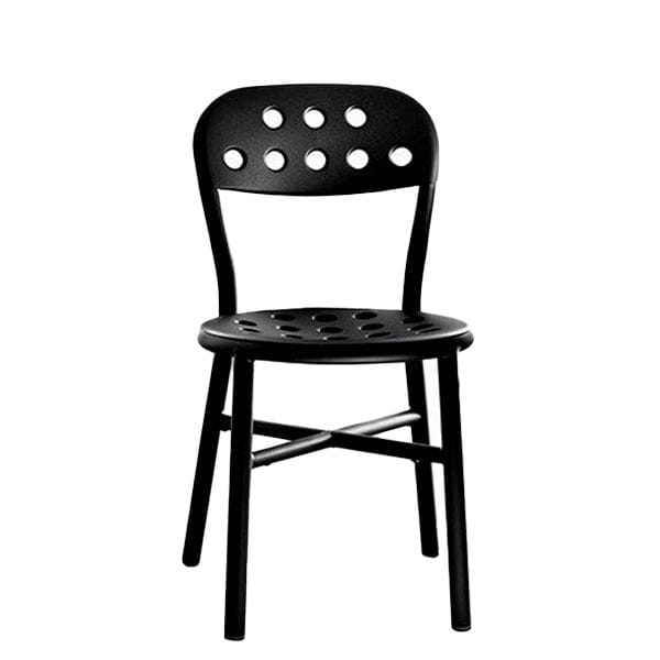 Silla Pipe Magis en aluminio lacado con asiento perforado