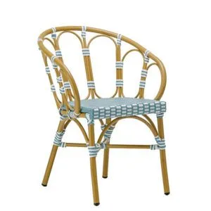 Sillón de terraza en ratán diseño mediterráneo para hostelería