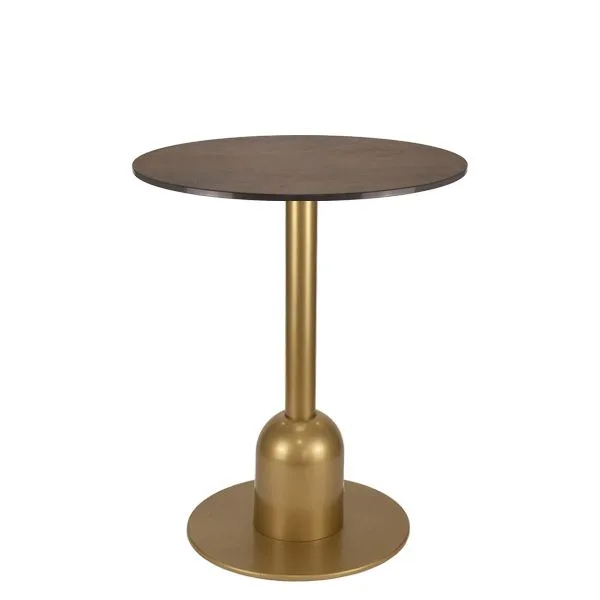 Pie de Mesa de Acero Lacado con Columna en Acero o Madera