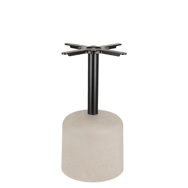 Pie de Mesa Acero y Hormigón con forma circular