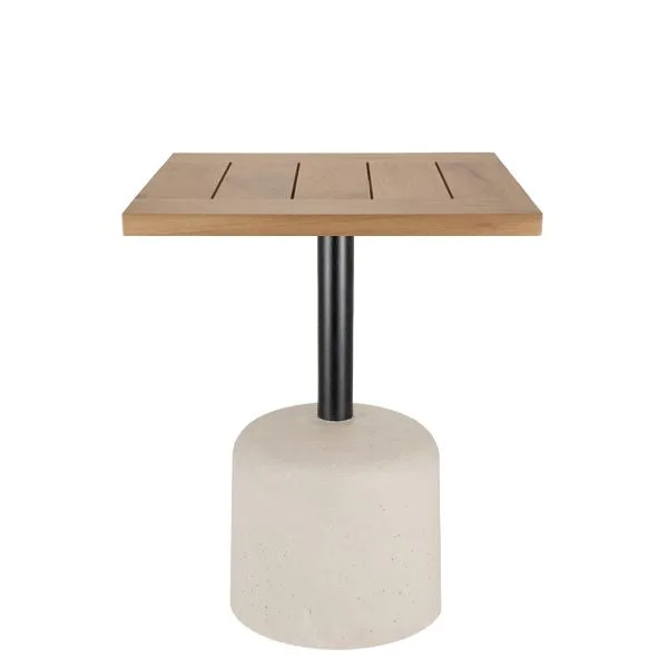 Pie de Mesa Acero y Hormigón con forma circular