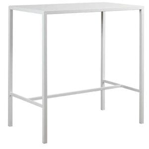 Mesa alta con estructura metálica para hostelería