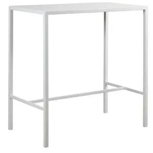 Mesa alta con estructura metálica para hostelería