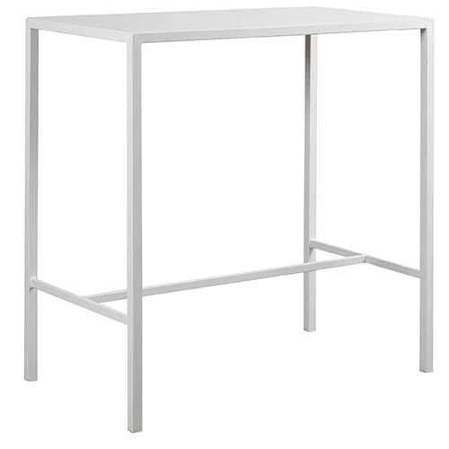 Mesa alta con estructura metálica para hostelería