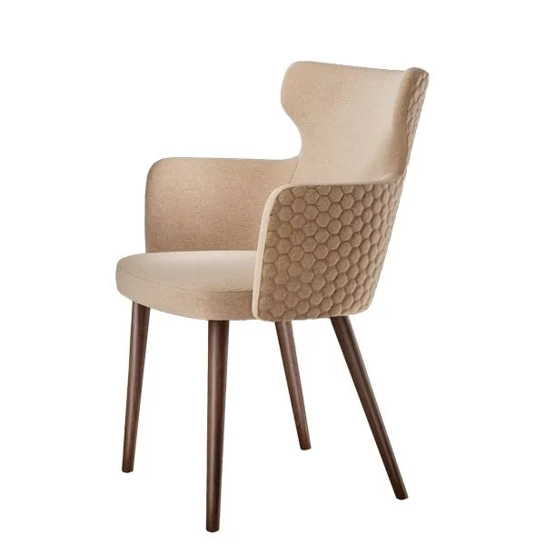 Sillón tapizado de diseño - Diseño clásico