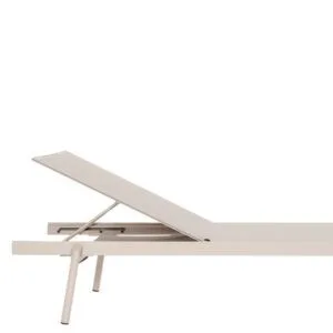 Tumbona exterior de aluminio con respaldo ajustable