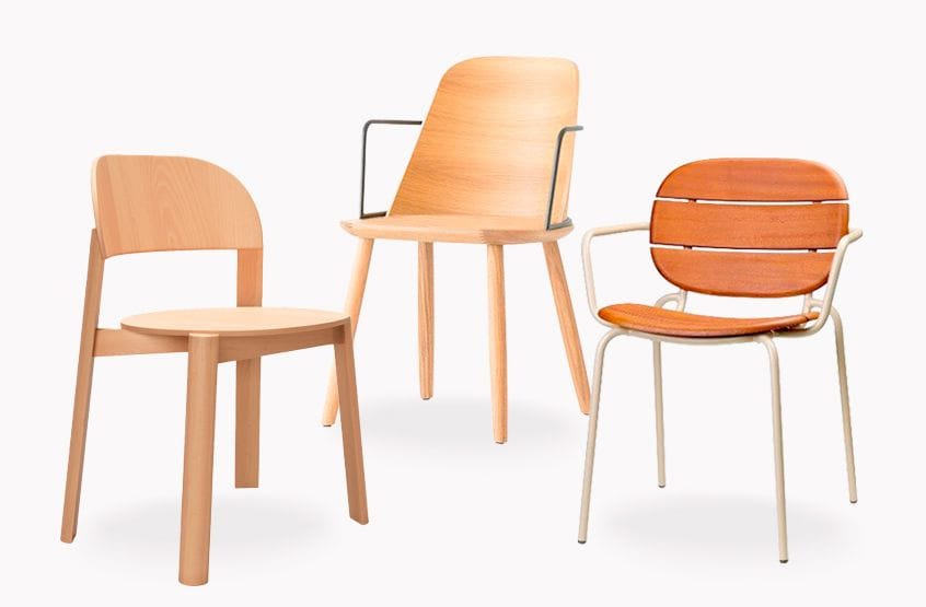 Sillas de madera para hostelería