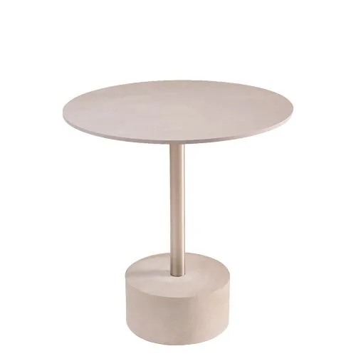 Pie de Mesa Hormigón y Acero Inoxidable
