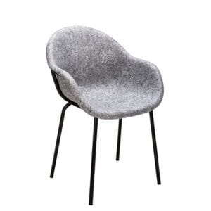 Sillón de fieltro reciclado para espacios contract