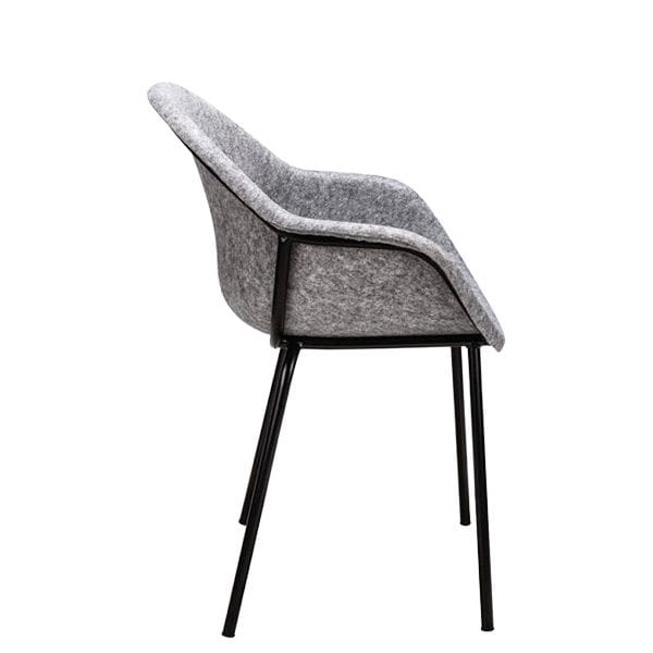 Sillón de fieltro reciclado para espacios contract