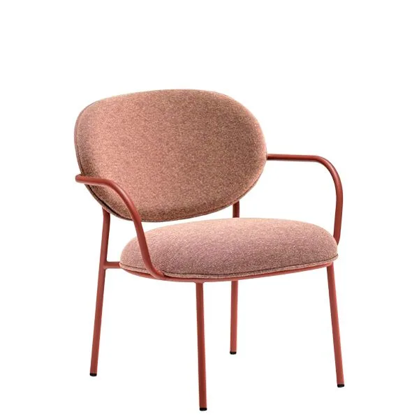 Butaca tapizada de acero con diseño elegante y cómodo