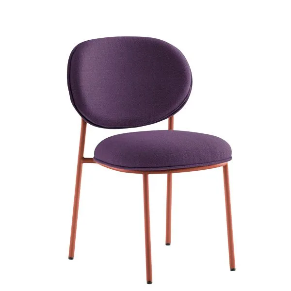Silla Stiel 2960 Pedrali. Silla tapizada de diseño para hostelería