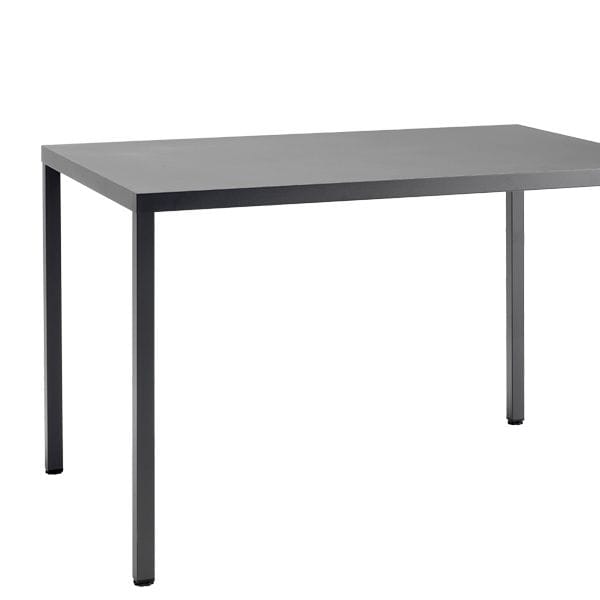 Mesa metálica rectangular para hostelería exterior