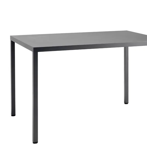 Mesa metálica rectangular para hostelería exterior