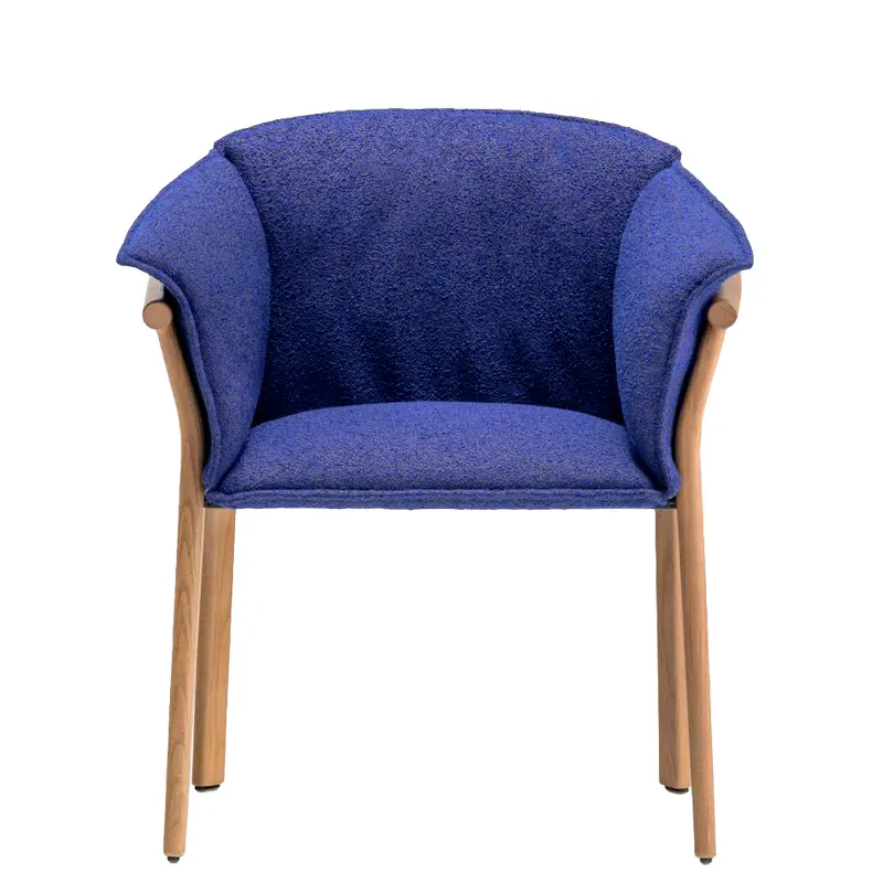 Sillón Lamorisse wood 3687 de Pedrali para hostelería frente