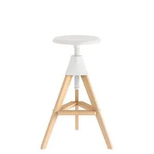 Taburete Tom Magis regulable en altura con estructura en madera de haya
