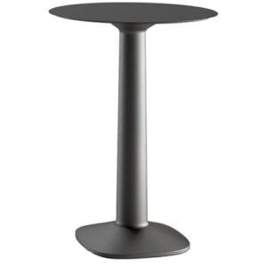 Pie de mesa estilizado cuadrado apto para terrazas
