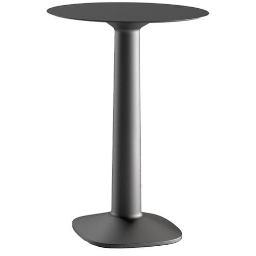 Pie de mesa estilizado cuadrado apto para terrazas