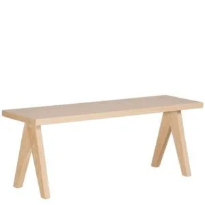 Banco en madera maciza de Iroko para terrazas