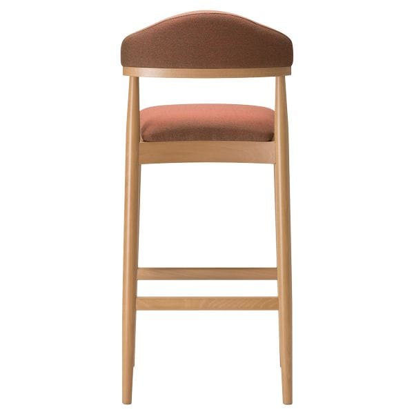Taburete tapizado estructura en madera de haya