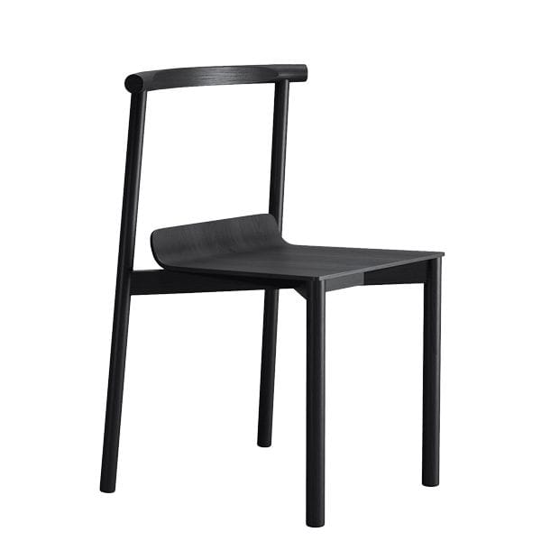 Silla apilable de madera con estilo nórdico para restaurantes