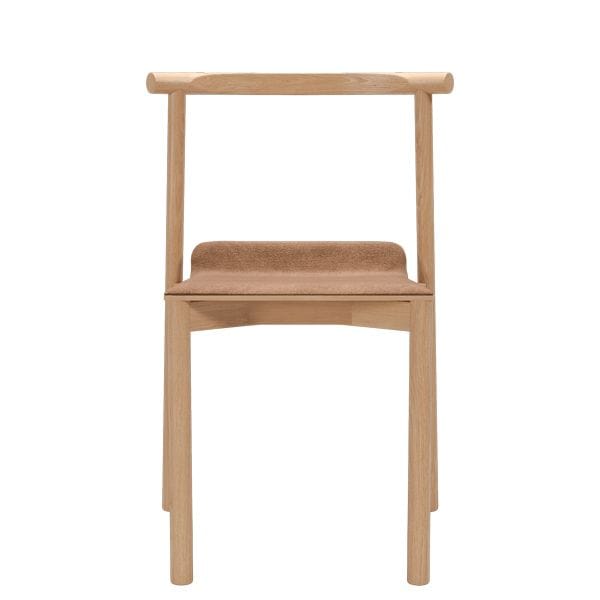 Silla apilable de madera con estilo nórdico para restaurantes
