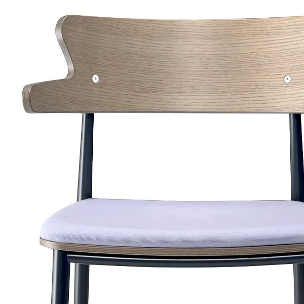 Sillón de madera con respaldo envolvente - Diseño Moderno