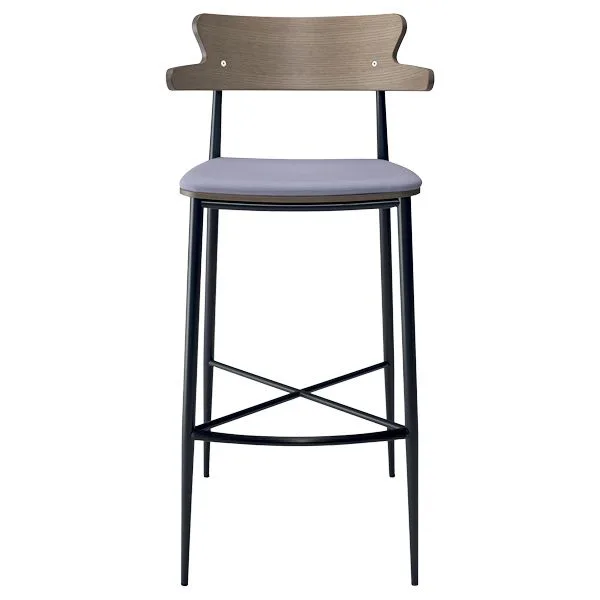 Taburete de madera con reposabrazos - Diseño Moderno