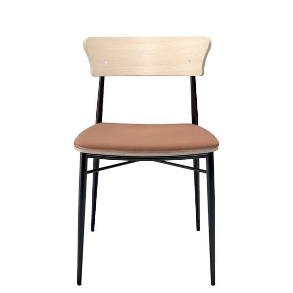 Silla de madera con respaldo envolvente - Diseño Moderno