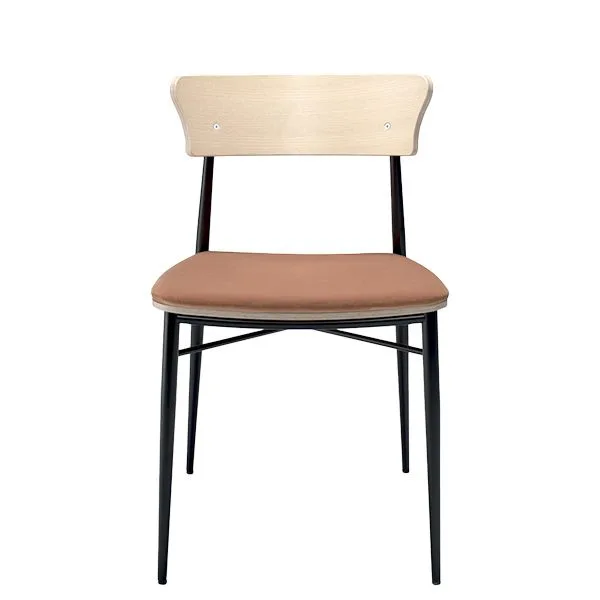 Silla de madera con respaldo envolvente - Diseño Moderno