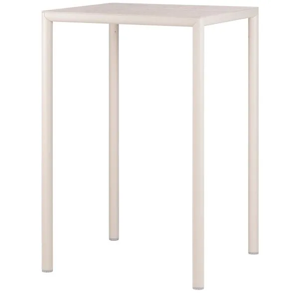 Mesa alta de exterior Piave con estructura de aluminio y tablero HPL