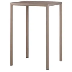 Mesa alta de exterior Piave con estructura de aluminio y tablero HPL