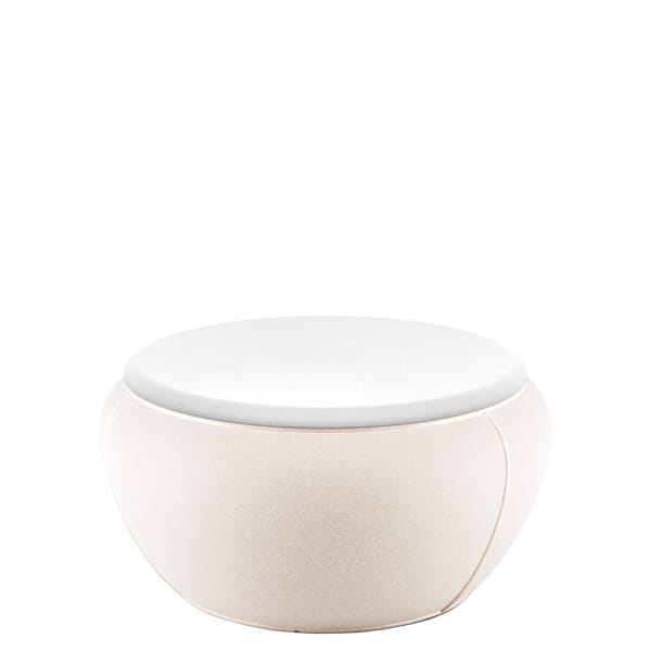 Mesa baja plástico Plust Vela coffee table color blanco