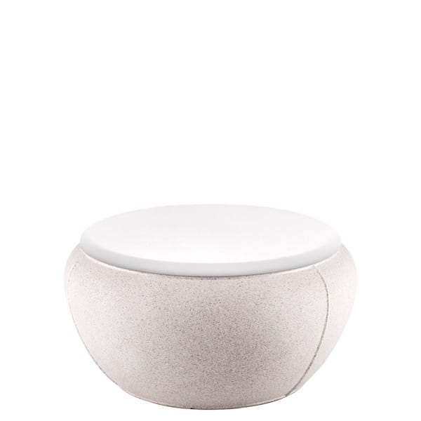 Mesa baja plástico Plust Vela coffee table color gris