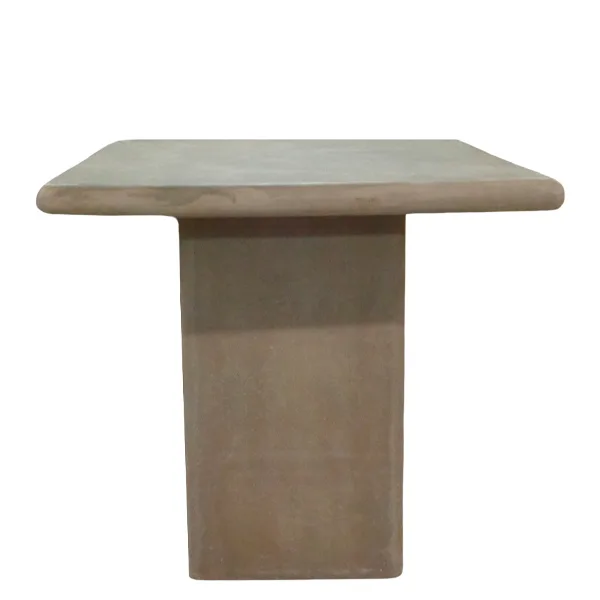 Mesa de cemento Zenit con pie central