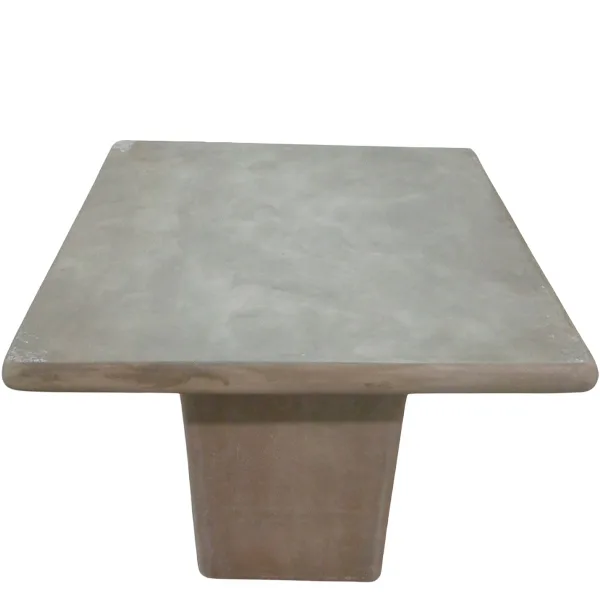 Mesa de cemento Zenit con pie central