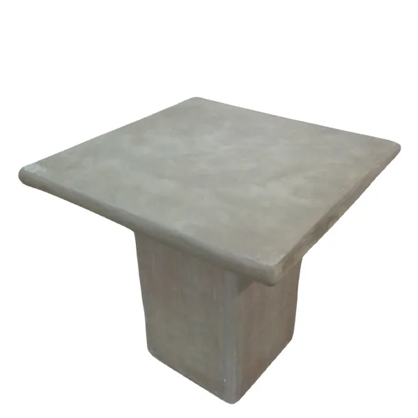 Mesa de cemento Zenit con pie central