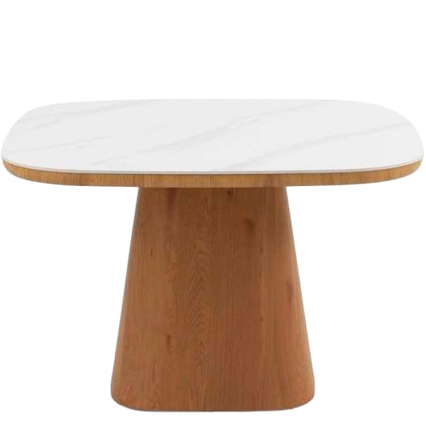 Mesa de madera Sarko con tablero cerámico