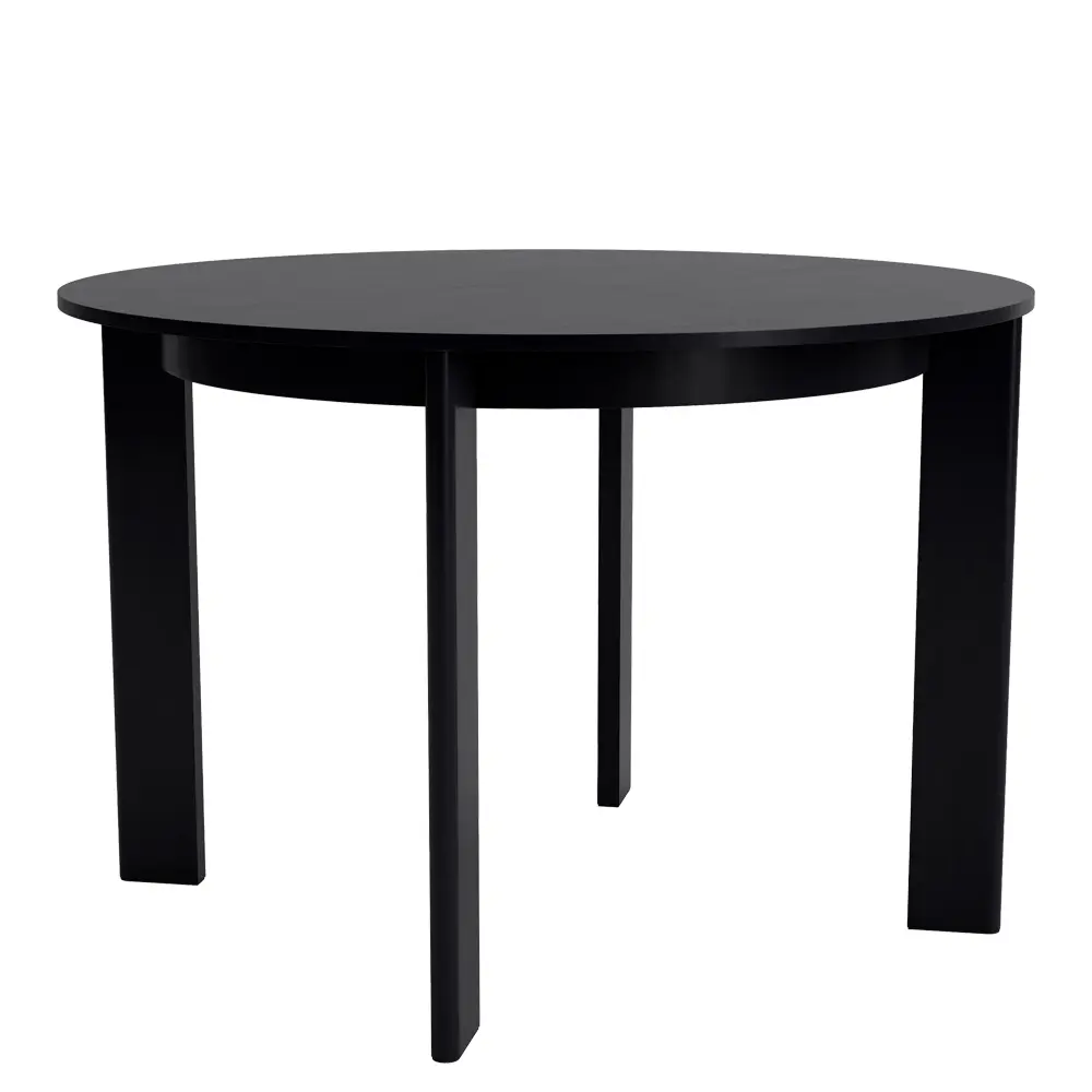 mesa madera cuatro patas roble chisel hay negra