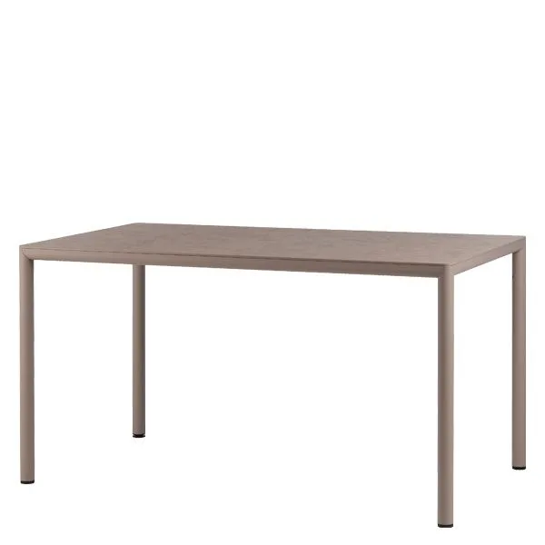 Mesa de exterior Piave 140 con estructura de aluminio y tablero HPL