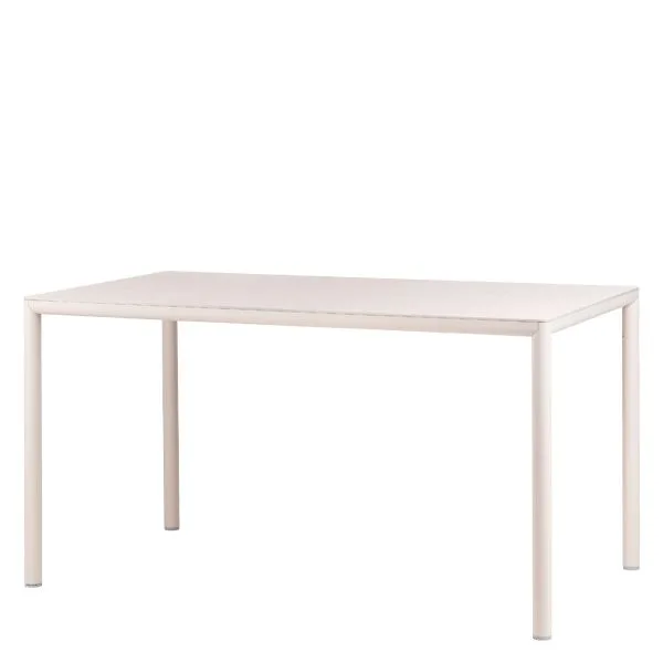 Mesa de exterior Piave 140 con estructura de aluminio y tablero HPL