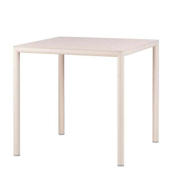 Mesa de exterior Piave 80 con estructura de aluminio y tablero HPL