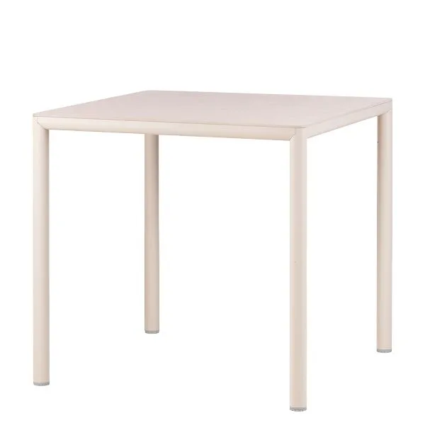 Mesa de exterior Piave 80 con estructura de aluminio y tablero HPL