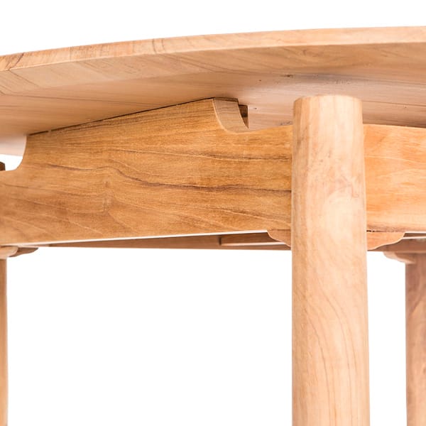 Mesa redonda de madera Berly de teca