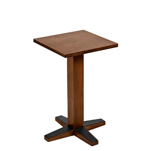pie de mesa cuadrada de madera para hostelería Pico