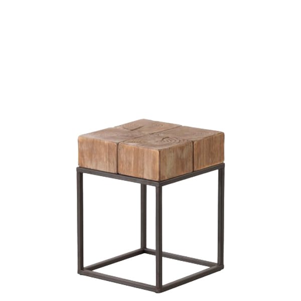 Pouf de madera Abet 1
