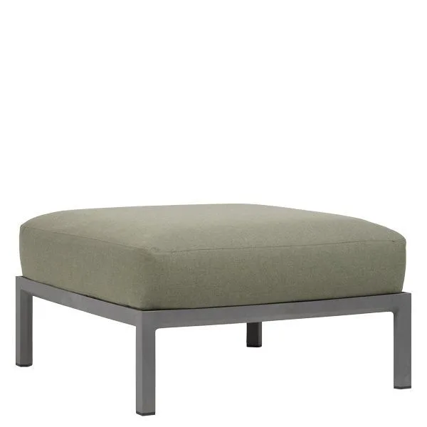 Pouf modular de exterior Máximo en resina regenerada